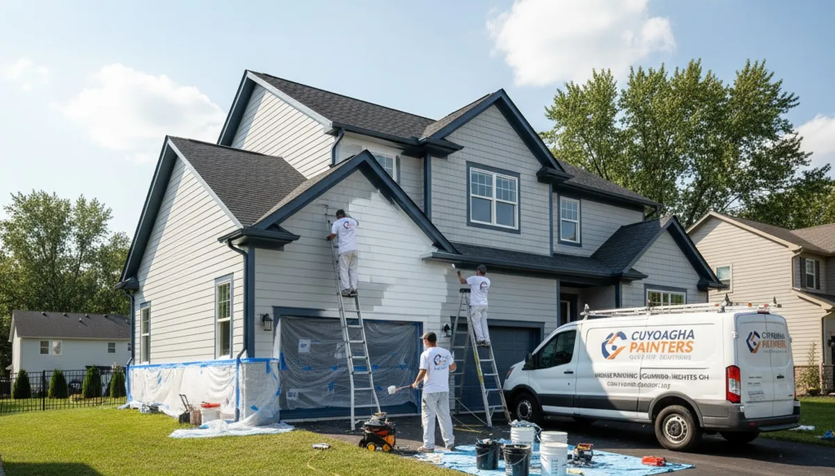 House painting service in Cleveland, OH for exterior and interior home refresh by professional painters
